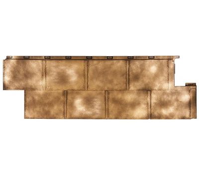 Фасадные панели (цокольный сайдинг) коллекция Галактика - Золото от производителя Т-сайдинг по цене 425.00 р