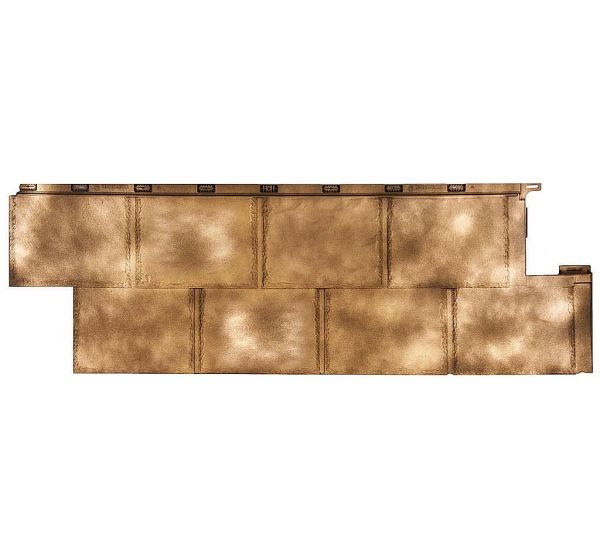 Фасадные панели (цокольный сайдинг) коллекция Галактика - Золото от производителя  Т-сайдинг по цене 425 р