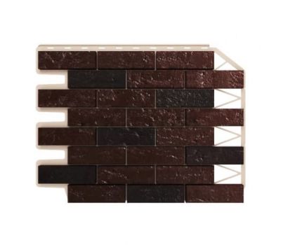 Фасадные панели (цокольный сайдинг) Кирпич Dunkelbraun / Темно-коричневый от производителя Holzplast по цене 0.00 р