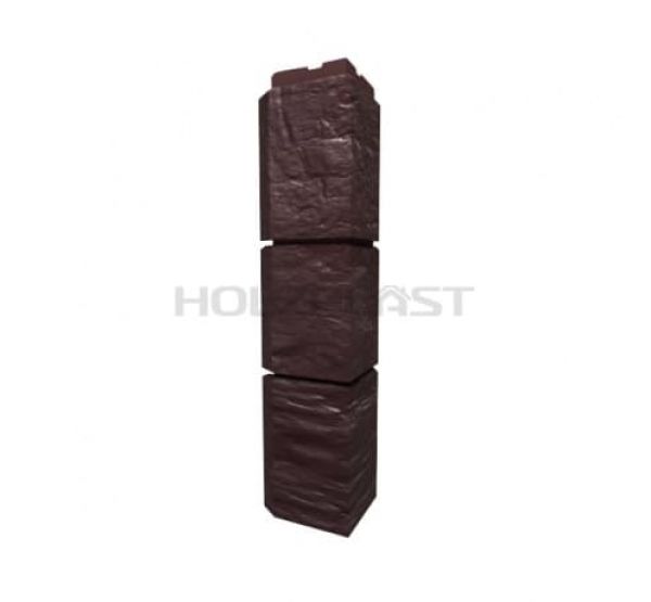 Внешний Угол для коллекции Туф Темно-коричневый от производителя  Holzplast по цене 420 р