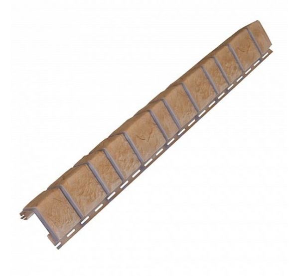 Угол наружный для цокольного сайдинга Камень Миндаль от производителя  Доломит по цене 790 р