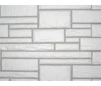 Цокольный сайдинг Hand-Cut Stone (Дворцовый Камень) GLACIER WHITE (Белый камень) Цокольный сайдинг Hand-Cut Stone (Дворцовый Камень) GLACIER WHITE (Белый камень)