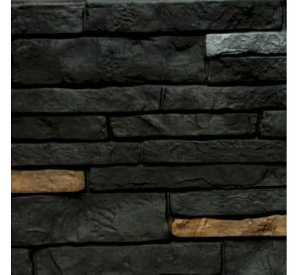 Цокольный сайдинг Stacked-Stone Premium (Природный камень Премиум) Shadow Ridge (Антрацит) от производителя  Nailite по цене 1 850 р