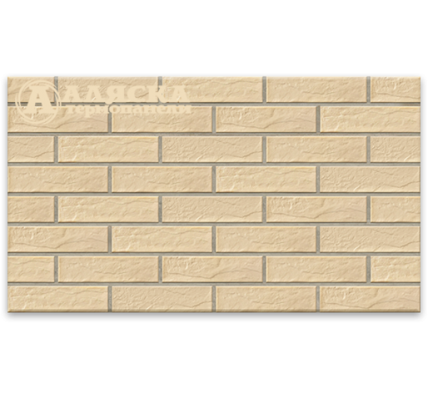 Фасадная Krem Rustic от производителя  Термопанели Аляска по цене 1 650 р