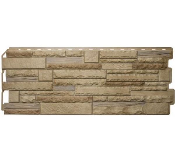 Фасадные панели (цокольный сайдинг) Скалистый камень Комби Альпы от производителя  Альта-профиль по цене 734 р