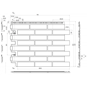 Фасадные панели (цокольный сайдинг)   Кирпич рижский - 05 от производителя  Альта-профиль по цене 574 р