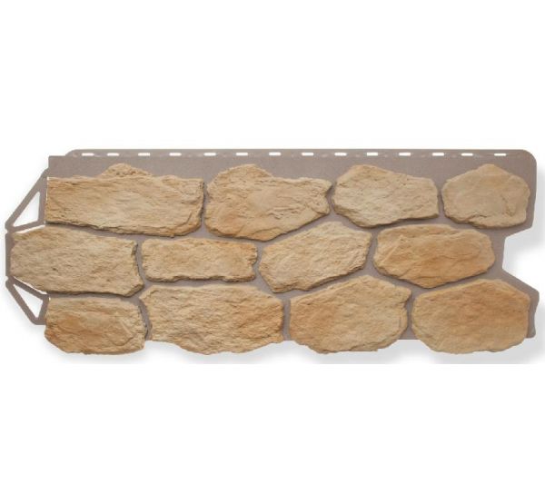 Фасадные панели (цокольный сайдинг)   Бутовый камень Греческий от производителя  Альта-профиль по цене 654 р