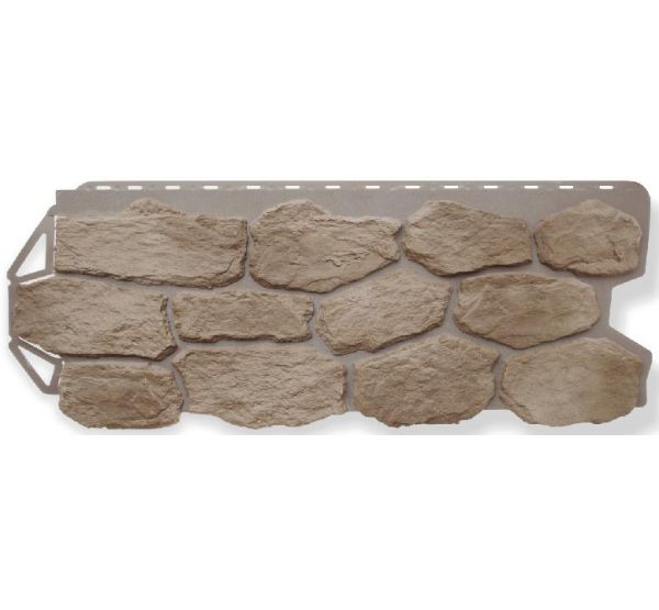 Фасадные панели (цокольный сайдинг)   Бутовый камень Нормандский от производителя  Альта-профиль по цене 654 р