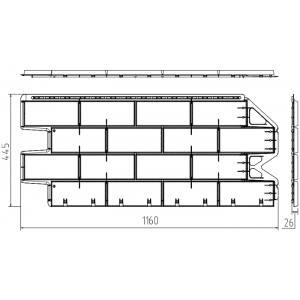 Фасадные панели (цокольный сайдинг)   Фагот Истринский от производителя  Альта-профиль по цене 550 р