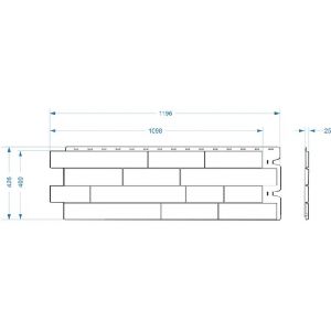 Фасадные панели (цокольный сайдинг) , Алтай Графит от производителя  Docke по цене 486 р