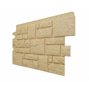 Фасадные панели (цокольный сайдинг) , Burg (камень), Кремовый от производителя  Docke по цене 545 р