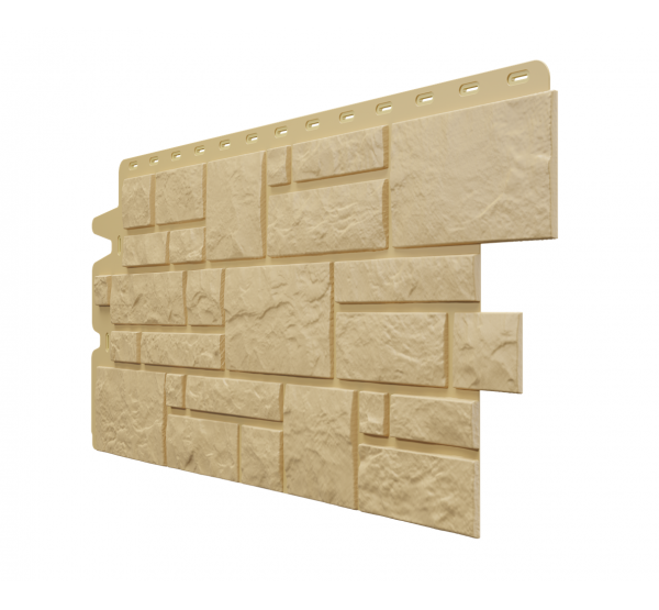 Фасадные панели (цокольный сайдинг) , Burg (камень), Кремовый от производителя  Docke по цене 545 р