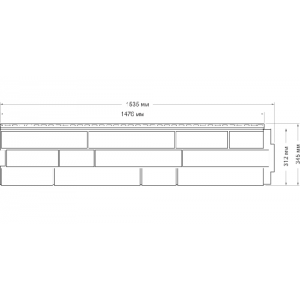 Фасадная панель Я Фасад Скала Слоновая кость от производителя  Grand Line по цене 371 р