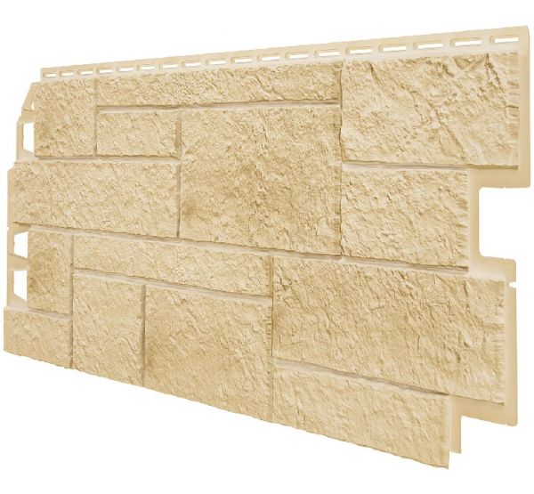 Фасадные панели (Цокольный Сайдинг) VOX Sandstone Кремовый от производителя  Vox по цене 570 р