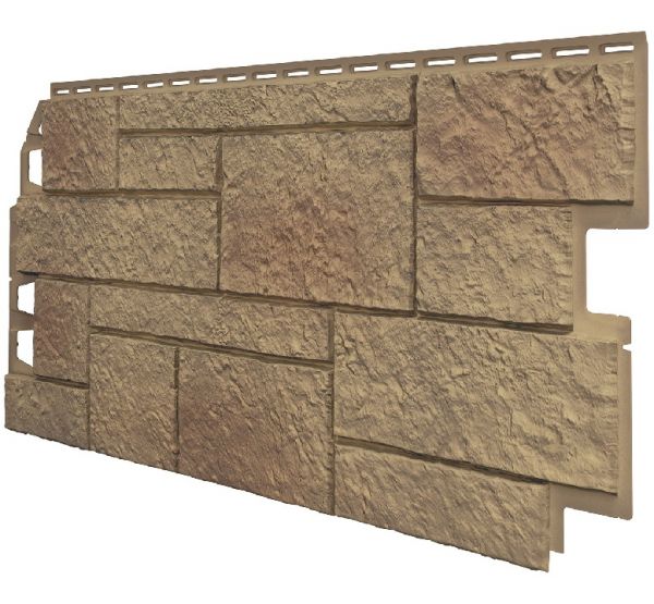 Фасадные панели (Цокольный Сайдинг) VOX Sandstone Светло-коричневый от производителя  Vox по цене 570 р