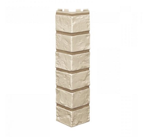 Угол наружный к Фасадным Панелям Vilo Brick Слоновая-кость от производителя  Vox по цене 555 р