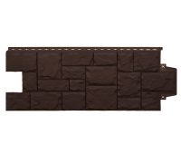 Фасадные панели Стандарт Крупный камень Шоколадный (Коричневый)