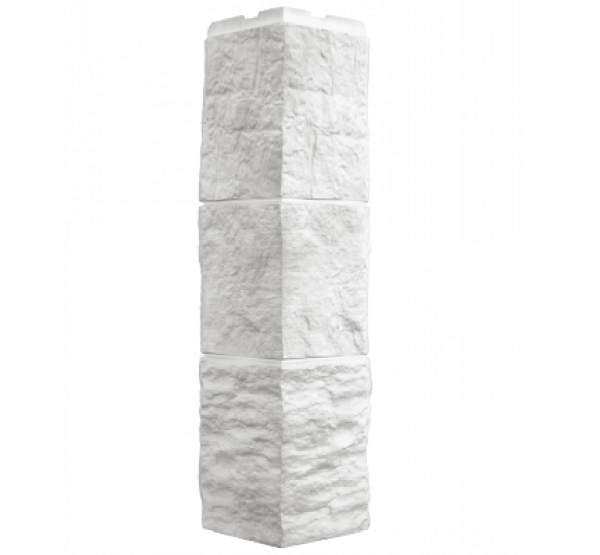 Угол наружный коллекция Блок Молочно-белый от производителя  Fineber по цене 540 р