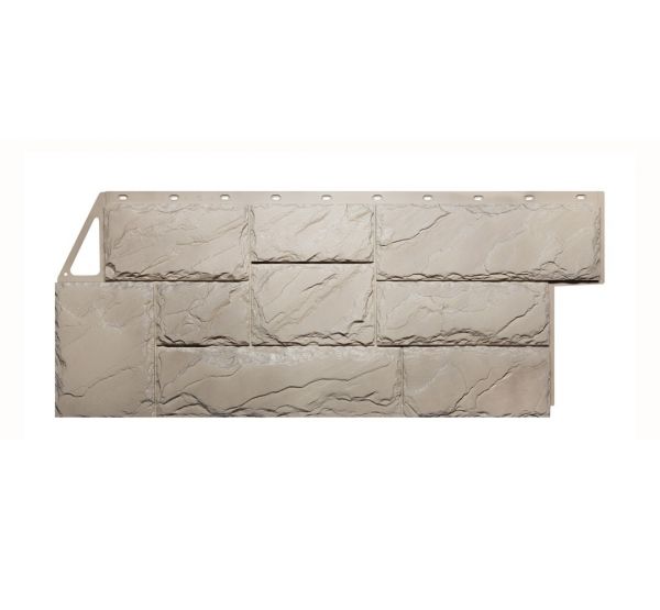 Фасадные панели (цокольный сайдинг) коллекция Камень Крупный - Песочный от производителя  Fineber по цене 650 р