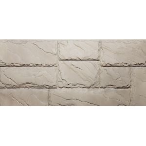Фасадные панели (цокольный сайдинг) коллекция Камень Крупный - Песочный от производителя  Fineber по цене 650 р