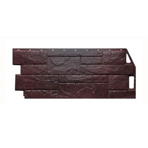 Фасадные панели (цокольный сайдинг) коллекция Камень Природный - Коричневый от производителя  Fineber по цене 650 р