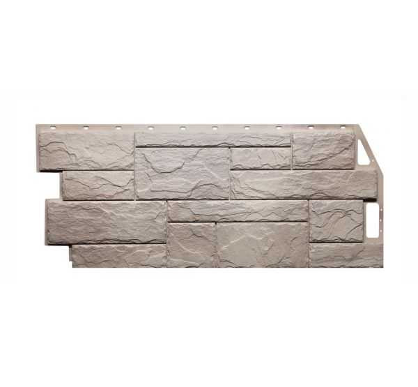 Фасадные панели (цокольный сайдинг) коллекция Камень Природный - Песочный от производителя  Fineber по цене 650 р