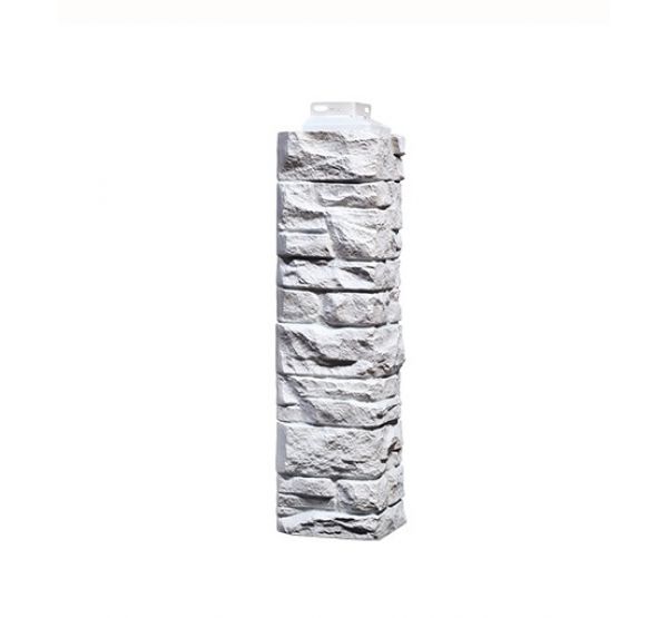 Угол наружный коллекция Скала Мелованный белый от производителя  Fineber по цене 550 р