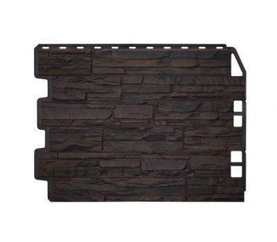 Фасадные панелиг Скол - Темно-коричневый от производителя  Fineber по цене 590.00 р