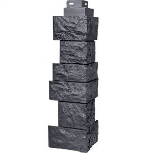 Угол наружный коллекция Дикий камень Асфальт от производителя  Fineber по цене 590 р Угол наружный коллекция Дикий камень Асфальт от производителя  Fineber по цене 590 р