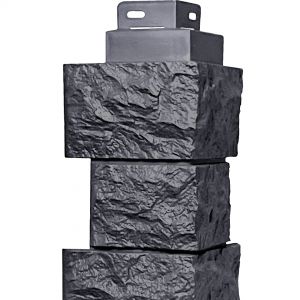 Угол наружный коллекция Дикий камень Асфальт от производителя  Fineber по цене 590 р Угол наружный коллекция Дикий камень Асфальт от производителя  Fineber по цене 590 р