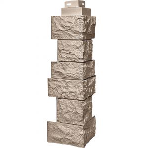 Угол наружный коллекция Дикий камень Песочный от производителя  Fineber по цене 590 р Угол наружный коллекция Дикий камень Песочный от производителя  Fineber по цене 590 р