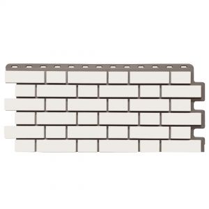 Цокольный сайдинг Кирпич Клинкерный Белый от производителя  Fineber по цене 595 р