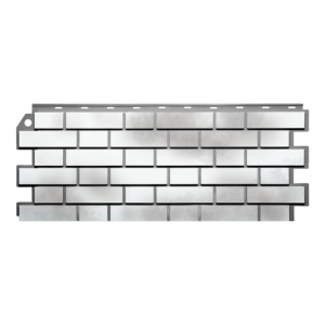 Фасадные панели (цокольный сайдинг) Кирпич Клинкерный 3D Белый от производителя  Fineber по цене 448 р