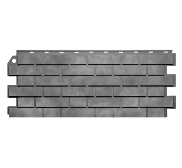 Фасадные панели (цокольный сайдинг) Кирпич Клинкерный 3D Бежево-Серый от производителя  Fineber по цене 448 р