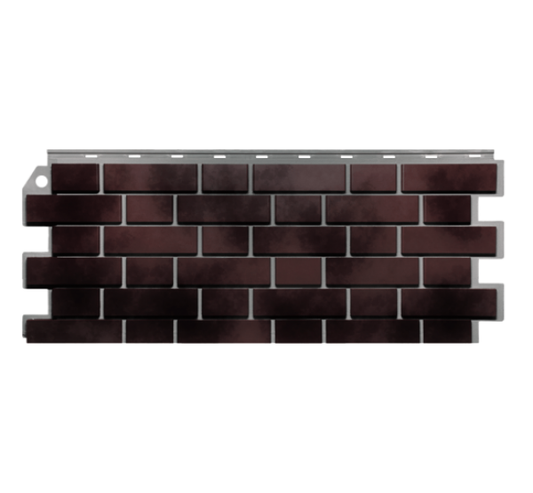 Фасадные панели (цокольный сайдинг) Кирпич Клинкерный 3D Керамический Чёрный от производителя  Fineber по цене 448 р