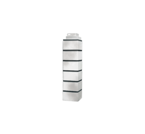 Угол наружный Кирпич Клинкерный 3D Бело-коричневый от производителя  Fineber по цене 530 р