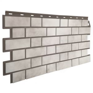 Фасадные панели Кирпич облицовочный 3D - Бело-коричневый от производителя  Fineber по цене 640 р