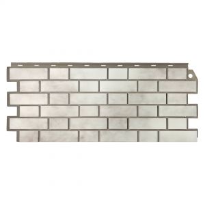 Фасадные панели Кирпич облицовочный 3D - Бело-коричневый от производителя  Fineber по цене 640 р