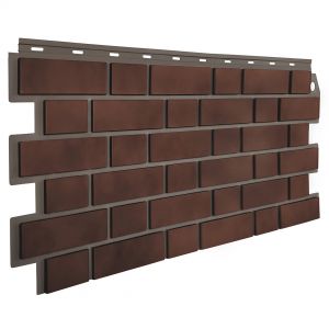 Фасадные панели Кирпич облицовочный 3D - Керамический-чёрный от производителя  Fineber по цене 640 р