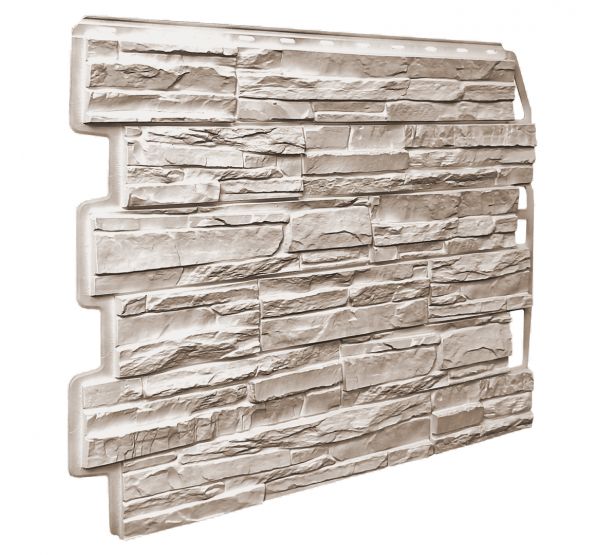 Фасадные панели Скол - Светло- бежевый от производителя  Fineber по цене 565 р Фасадные панели Скол - Светло- бежевый от производителя  Fineber по цене 565 р