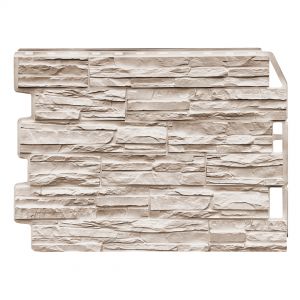 Фасадные панели Скол - Светло- бежевый от производителя  Fineber по цене 565 р Фасадные панели Скол - Светло- бежевый от производителя  Fineber по цене 565 р