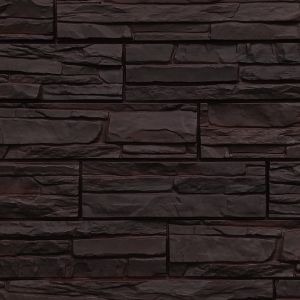 Фасадные панели Скол - Темно-коричневый от производителя  Fineber по цене 565 р