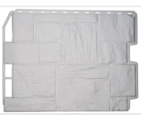 Фасадные панели (цокольный сайдинг) коллекция ТУФ - Белый