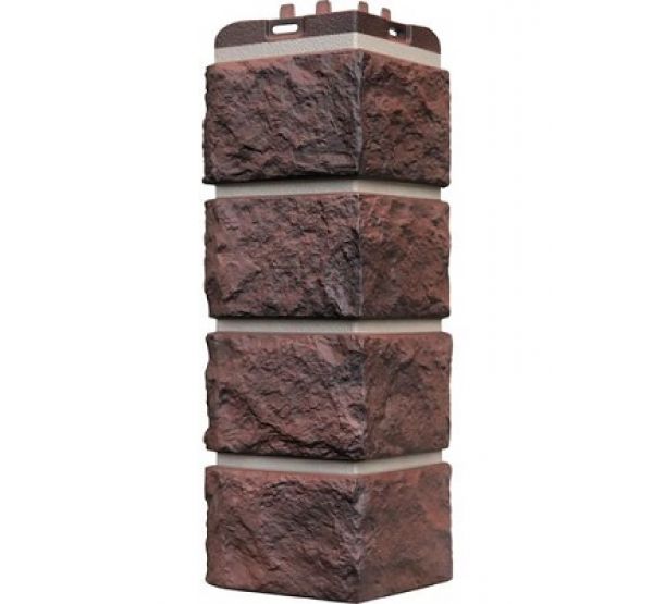 Угол наружный Колотый Камень Элит Кофе (тёмно-бежевый шов) от производителя  Grand Line по цене 625 р