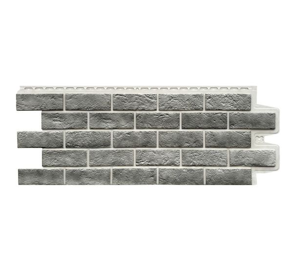 Фасадные панели Cостаренный кирпич Элит Гранит белый ШОВ от производителя  Grand Line по цене 720 р