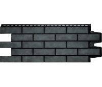 Фасадная панель Клинкерный кирпич Дизайн Плюс Антрацит с черным швом