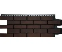 Фасадная панель Клинкерный кирпич Дизайн Плюс Кофе с черным швом