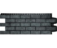 Фасадные панели Cостаренный кирпич Дизайн Плюс Антрацит с черным швом