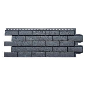 Фасадные панели Премиум состаренный кирпич Графит (шов RAL 9005) от производителя  Grand Line по цене 615 р
