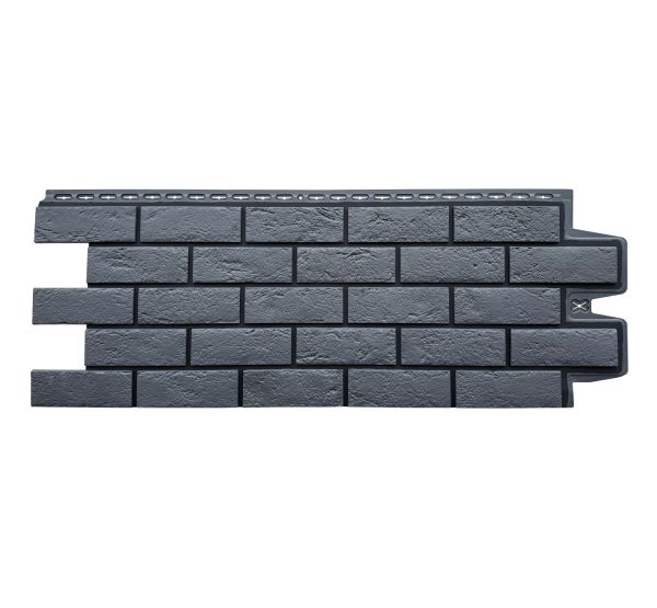 Фасадные панели Премиум состаренный кирпич Графит (шов RAL 9005) от производителя  Grand Line по цене 615 р